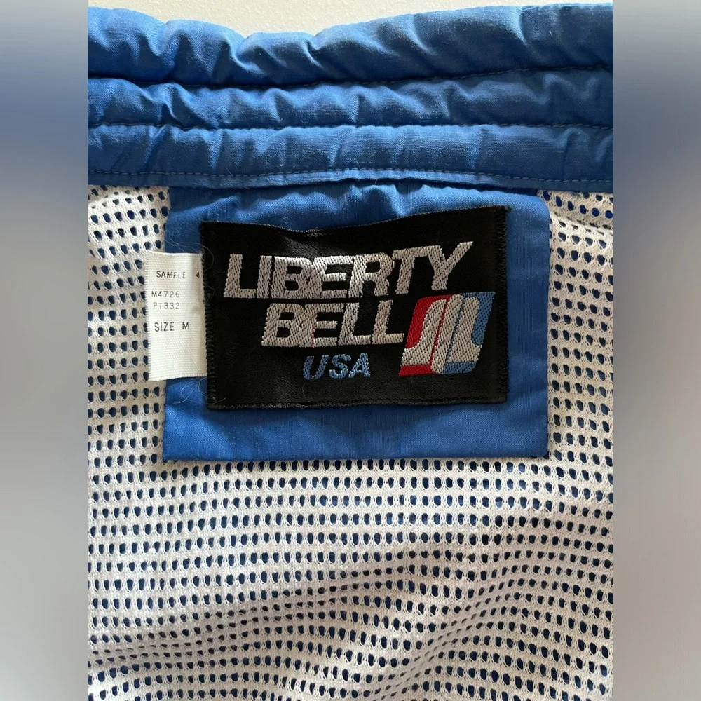 Vintage Liberty Bell Jacket, Blue-Size M windbreaker Spring coat